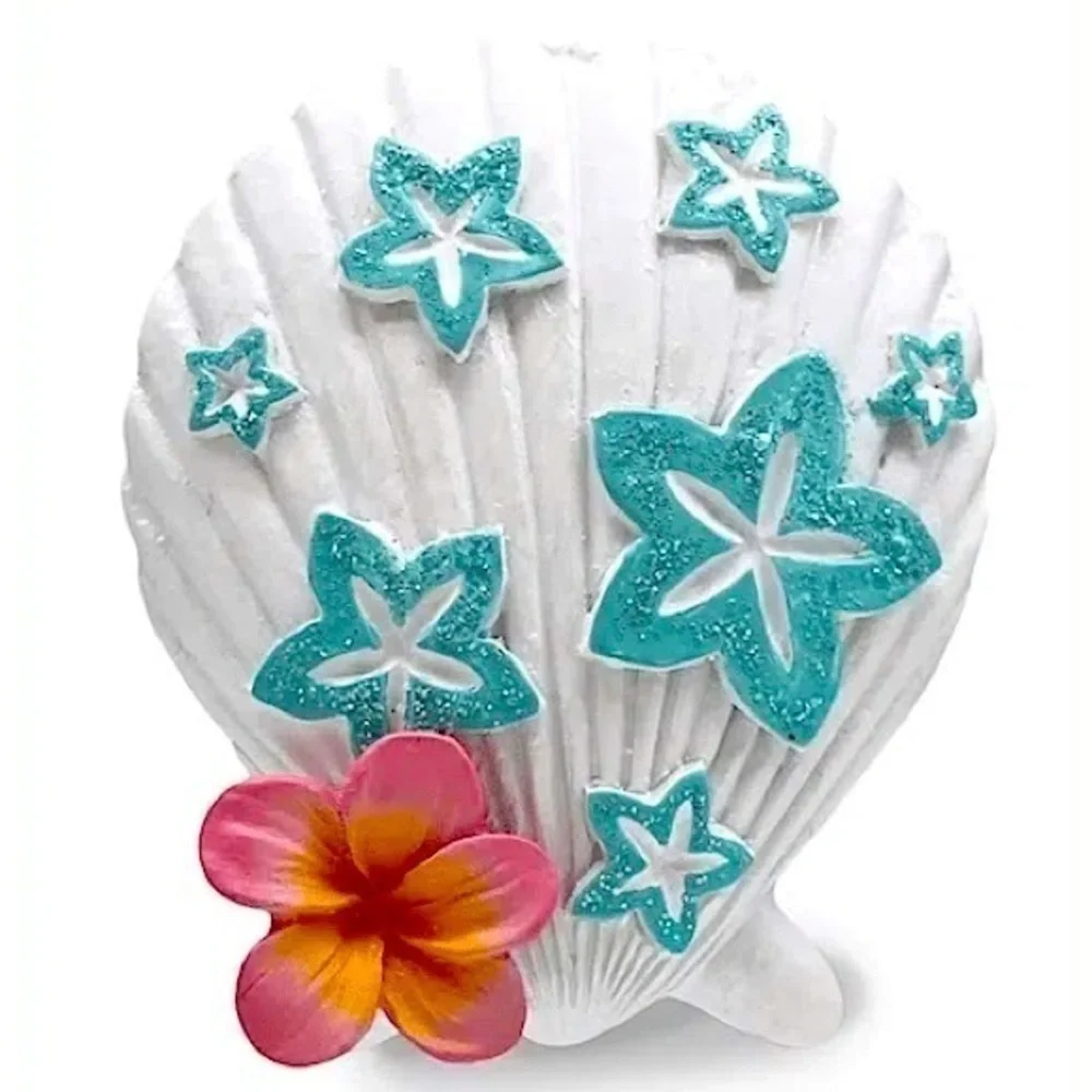 Christmas Ornament: Plumeria Seashell
